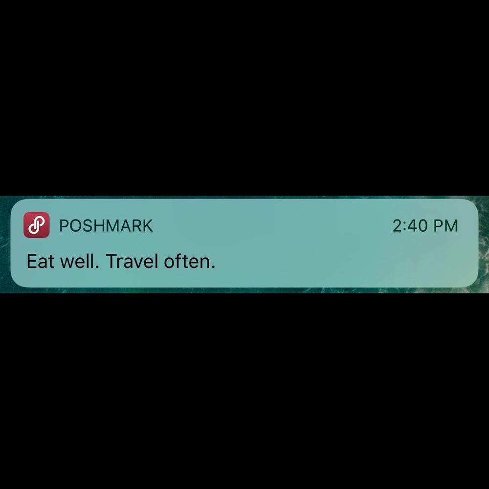 Eat Well Travel Often #2018 plan Poshmark thank u